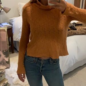 RO & DE Burnt Orange Turtle Neck Sweater